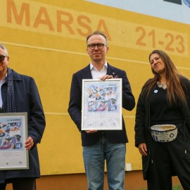powiększ zdjęcie: Nowy mural promujący Legnicki Festiwal SREBRO już gotowy