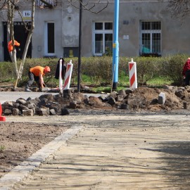 powiększ zdjęcie: Postęp w pracach na ul. Powstańców Śląskich