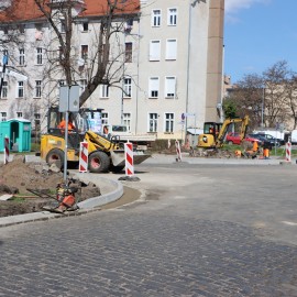 powiększ zdjęcie: Postęp w pracach na ul. Powstańców Śląskich