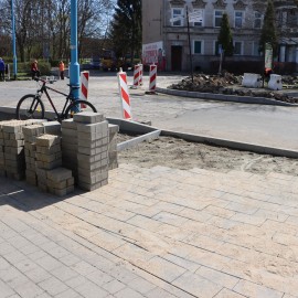 powiększ zdjęcie: Postęp w pracach na ul. Powstańców Śląskich