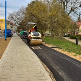 powiększ zdjęcie: Kluczowa faza prac na ul. Powstańców Śląskich