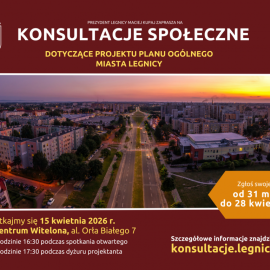 Przyszłość Legnicy w Twoich rękach. Dziś ważne spotkanie w sprawie planu ogólnego