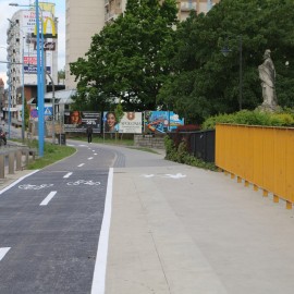 powiększ zdjęcie: Rowerem przez ul. Wrocławską. Kolejny etap inwestycji gotowy