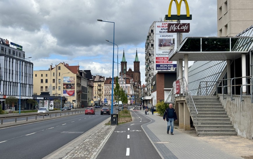 Rowerem przez ul. Wrocławską. Kolejny etap inwestycji gotowy
