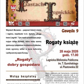 powiększ zdjęcie: Od satyrycznych limeryków, po sekrety Piastów. LBP zaprasza na spotkania
