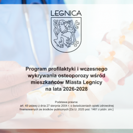 Pierwszy w historii miasta program profilaktyki i wczesnego wykrywania osteoporozy