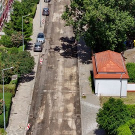 powiększ zdjęcie: Rozpoczęły się prace budowlane na ulicy Pancernej w Legnicy