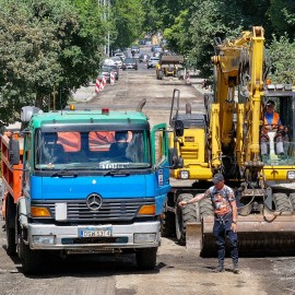 powiększ zdjęcie: Rozpoczęły się prace budowlane na ulicy Pancernej w Legnicy