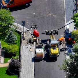 powiększ zdjęcie: Prace na ul. Słonecznej wkraczają w finałową fazę