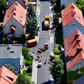 powiększ zdjęcie: Prace na ul. Słonecznej wkraczają w finałową fazę