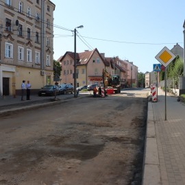 powiększ zdjęcie: Legnicki Program Drogowy. Trwa modernizacja ul. Działkowej