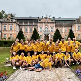 powiększ zdjęcie: Koncert Młodzieżowej Orkiestry Dętej z Czech w muszli koncertowej