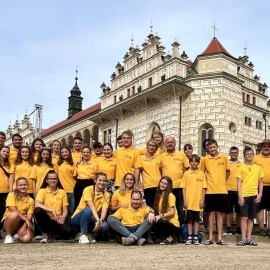 Koncert Młodzieżowej Orkiestry Dętej z Czech w muszli koncertowej