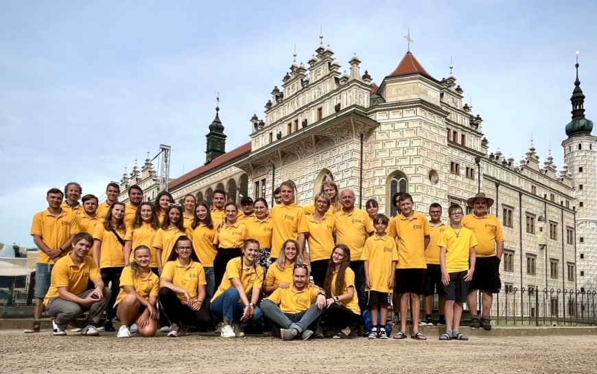Koncert Młodzieżowej Orkiestry Dętej z Czech w muszli koncertowej