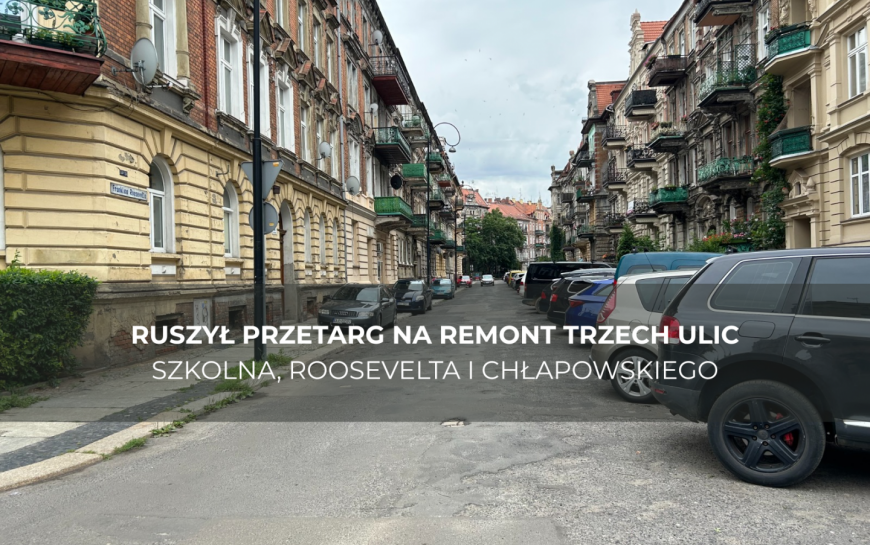 Ogłoszono przetarg na remont trzech ulic