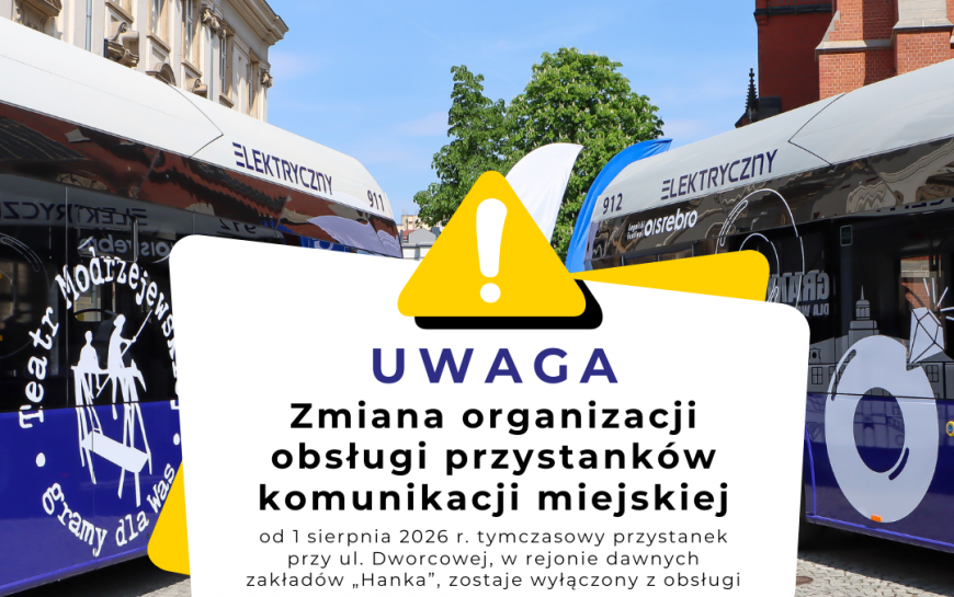 Likwidacja tymczasowego przystanku na ul. Dworcowej