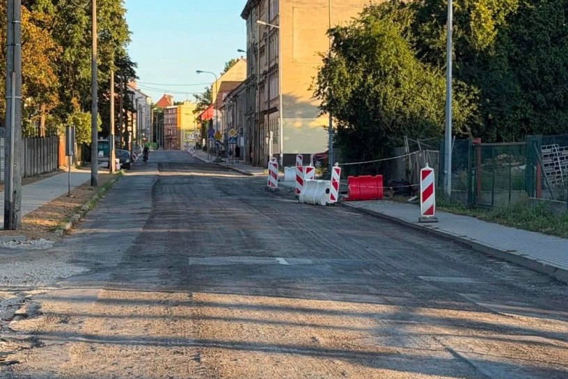Trwa przebudowa ul. Działkowej