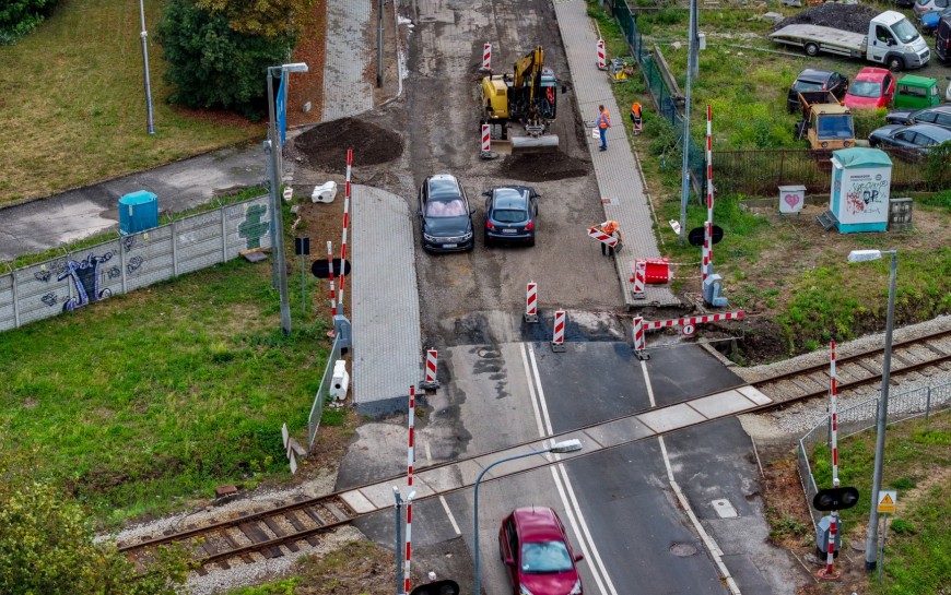 Trwa modernizacja ul. Działkowej. Sprawdź postępy prac