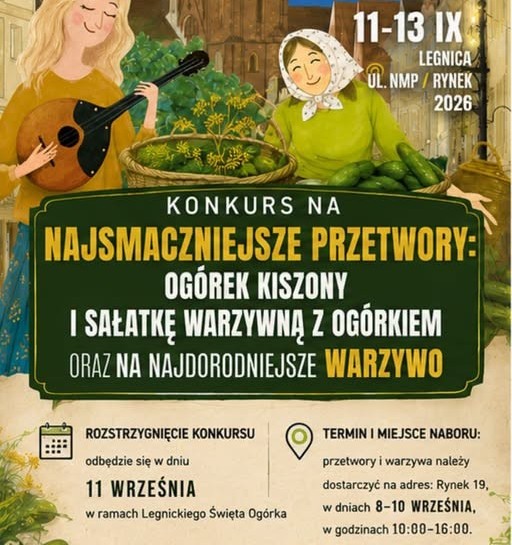 Kto kisi najlepiej w Legnicy? Rusza konkurs w ramach Legnickiego Święta Ogórka!