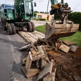 powiększ zdjęcie: Trwa remont ul. Nowodworskiej