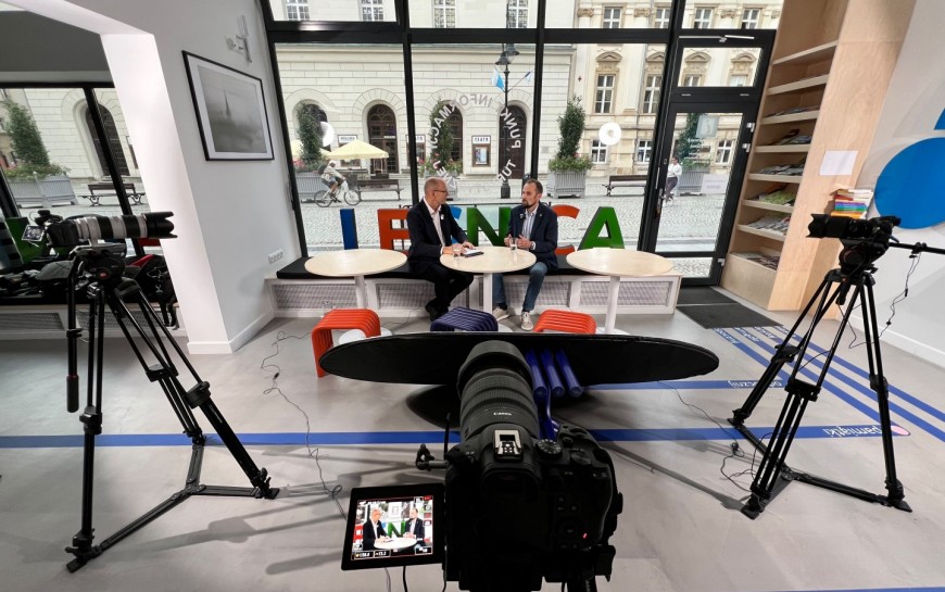 Dziś premiera nowego podcastu „Legnica w Punkt!”. Pierwszym gościem Tomasz Brusiło