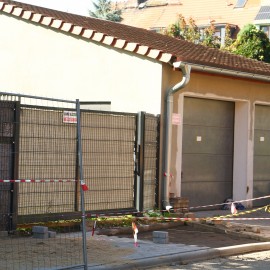 powiększ zdjęcie: Trwa remont chodnika przy ul. Ogrodowej