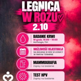 powiększ zdjęcie: Legnica w Różu już dziś!