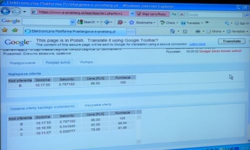 1000 m3 drewna opałowego z legnickiego parku sprzedane na aukcji internetowej