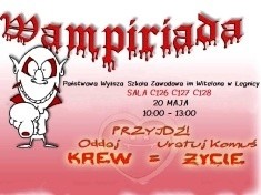 „Wampiry na PWSZ” będą zbierać krew