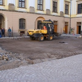 Dziedziniec Akademii Rycerskiej wkrótce będzie gotowy