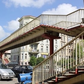 Remont kładki nad Piastowską