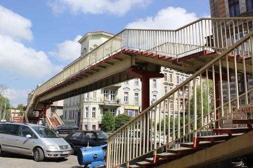 Remont kładki nad Piastowską
