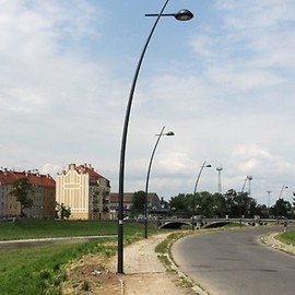 Ledowe latarnie przy ulicy Nadbrzeżnej już gotowe