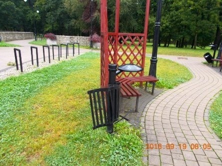 Kolejny atak na altanę z grillem