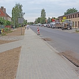 Nowy chodnik na ul. Struga