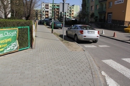 Nowy chodnik na ul. Staffa