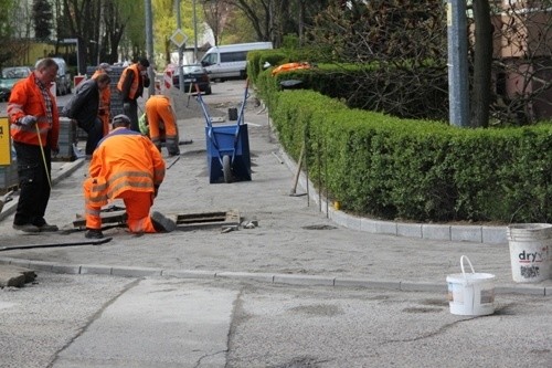 Nowy chodnik na ul. Batorego