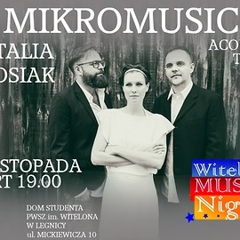Mikromusic Acoustic Trio na Witelon Music Night