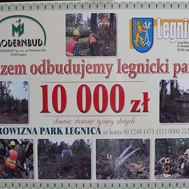 Piękny dar firmy MODERNBUD. 10 tysięcy zł na odbudowę Parku Miejskiego