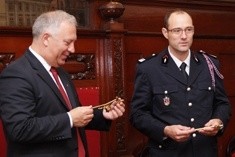 Strażacy z Francji z wizytą u Prezydenta
