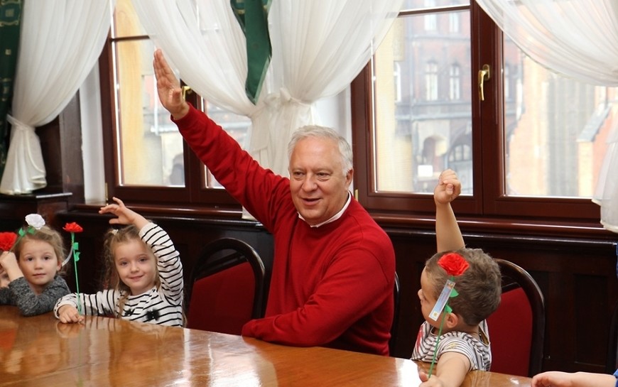 Przedszkolaki odwiedziły prezydenta