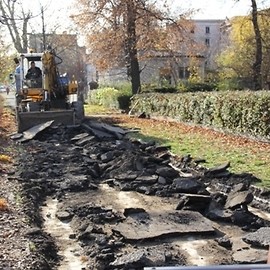 Przebudowa chodnika przy Witelona