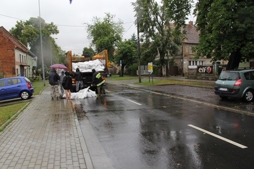 Skutki ulewy nad Legnicą
