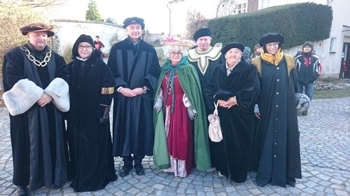 Senior z seniorem i św. Marcinem w Blansku