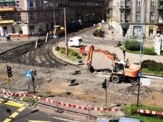 Ulica Libana w przebudowie