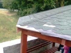 Wandale zdarli dach altany na nadkaczawskim bulwarze