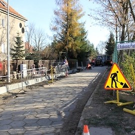 Ulica Kubusia Puchatka jest już w przebudowie
