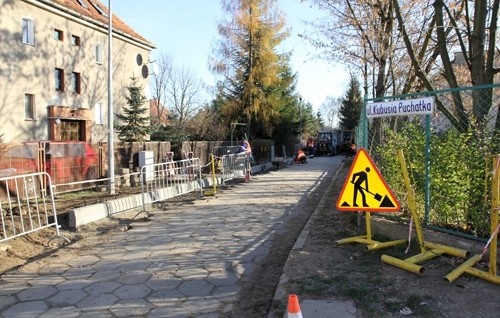 Ulica Kubusia Puchatka jest już w przebudowie