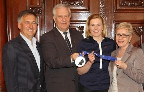 Wicemistrzyni olimpijska z przedświąteczną wizytą w Ratuszu