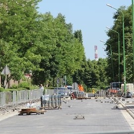 Ulica Neptuna w przebudowie